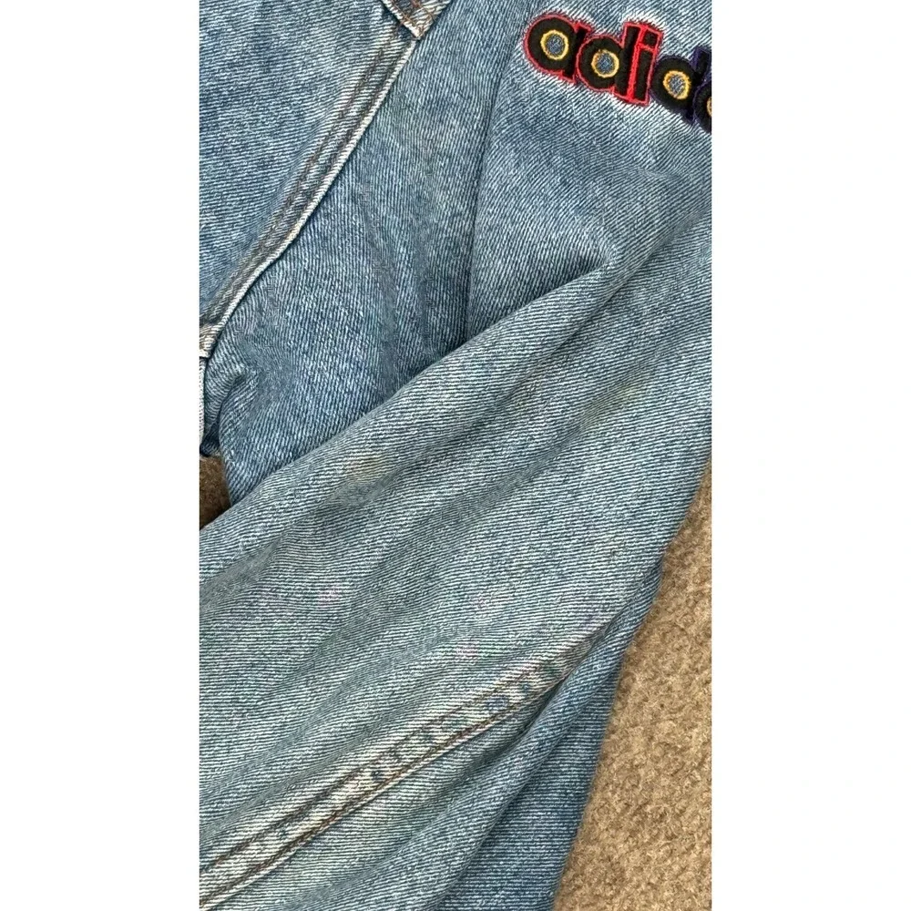 Adidas‎ 1995 Seattle NCAA Final Four Embroidered Rare Vtg Denim Jacket Size XXL